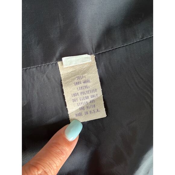 Vintage Hillary Charles Women’s 12 100% Wool Black Blazer Jacket Made in USA - Picture 6 of 6